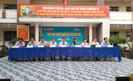  HCT TƯ VẤN TUYỂN SINH – HƯỚNG NGHIỆP TẠI THCS BÌNH THẮNG B