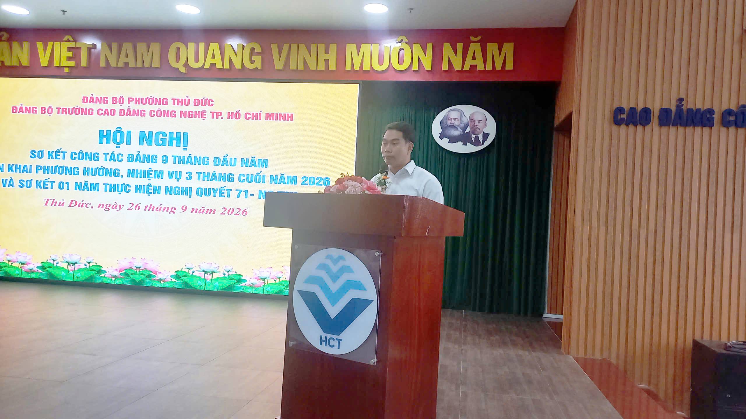 TRƯỜNG CAO ĐẲNG CÔNG NGHỆ THÀNH PHỐ HỒ CHÍ MINH