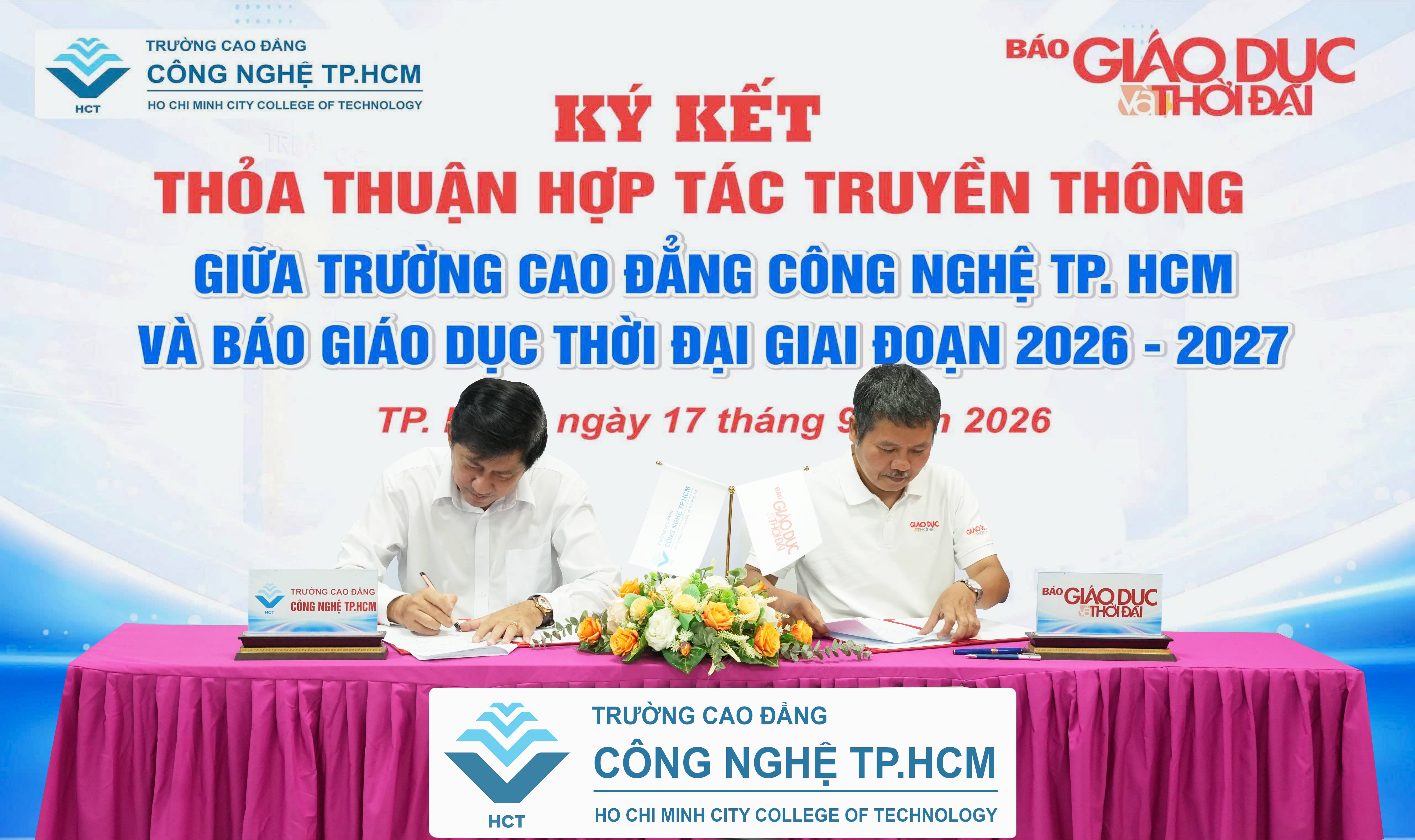 TRƯỜNG CAO ĐẲNG CÔNG NGHỆ THÀNH PHỐ HỒ CHÍ MINH