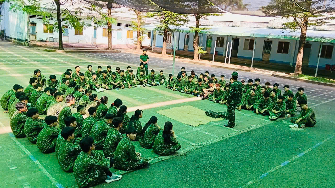Sinh viên Trường Cao đẳng Công nghệ TP. Hồ Chí Minh tham gia kỳ học Giáo dục Quốc phòng – An ninh tại Phân hiệu Đồng Nai